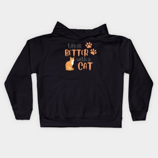 Life is Better with a Cat Kids Hoodie